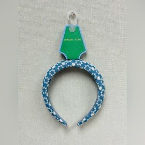 Sunday State Denim & White Flower Puffy Headband